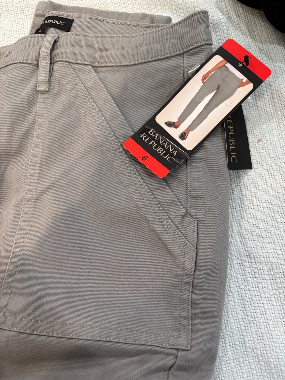 Banana Republic Light Gray Straight Leg Pants